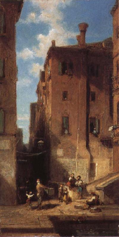 Street in Venice, Carl Spitzweg